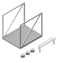 4’X4′ Modular Gangway & 4′ Gangway Hinge (3-Pocket) Bundle
